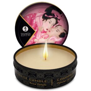 Shunga Mini Caress By Candelight Vela Masaje Rosas 30 ml 697309046008