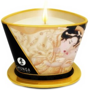 Shunga Mini Caress By Candelight Vela Masaje Vainilla 170 ml 697309045018