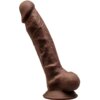 Silexd Modelo 1 Pene Realistico Silicona Premium Silexpan Marron 17.5 cm 8433345220284