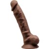 Silexd Modelo 1 Pene Realistico Silicona Premium Silexpan Marron 23 cm 8433345220185