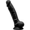 Silexd Modelo 1 Pene Realistico Silicona Premium Silexpan Negro 17.5 cm 8433345220291