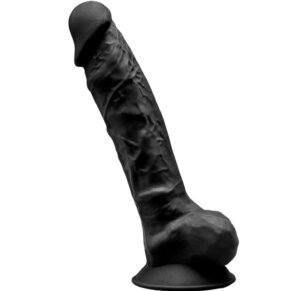 Silexd Modelo 1 Pene Realistico Silicona Premium Silexpan Negro 20 cm 8433345220895