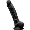 Silexd Modelo 1 Pene Realistico Silicona Premium Silexpan Negro 23 cm 8433345220192