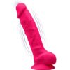 Silexd Modelo 1 Pene Realistico Vibrador Silicona Premium Silexpan Fucsia 20 cm 8433345225814