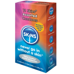Skins Preservativos Natural + Fino + Puntos & Estrias 12 Uds 5037353002479