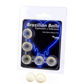 Taloka Brazilian Balls Gel Excitante Efecto Frio Y Vibración 5 Bolas 8412345047572