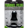 Tapón Doble Túnel Perfect Fit Xl Grande Negro 852184004547