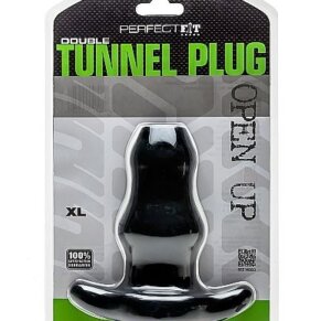 Tapón Doble Túnel Perfect Fit Xl Grande Negro 852184004547
