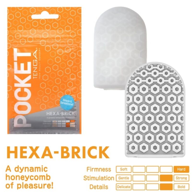 Tenga Hexa Brick Masturbador Pocket 6 tenga hexa brick masturbador pocket 4570030974900