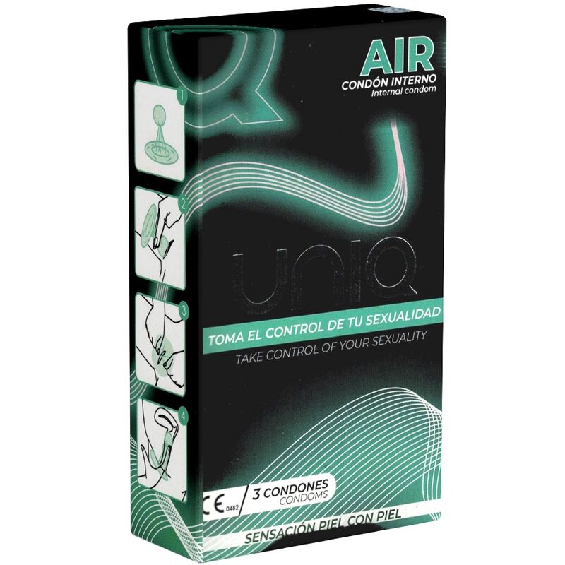 Uniq Air Preservativo Femenino Sin Latex 3 Unidades 6 uniq air preservativo femenino sin latex 3 unidades 7708690748594