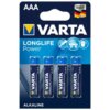 Varta Longlife Power Pila Alcalina Aaa Lr03 Blister*4 4008496559749