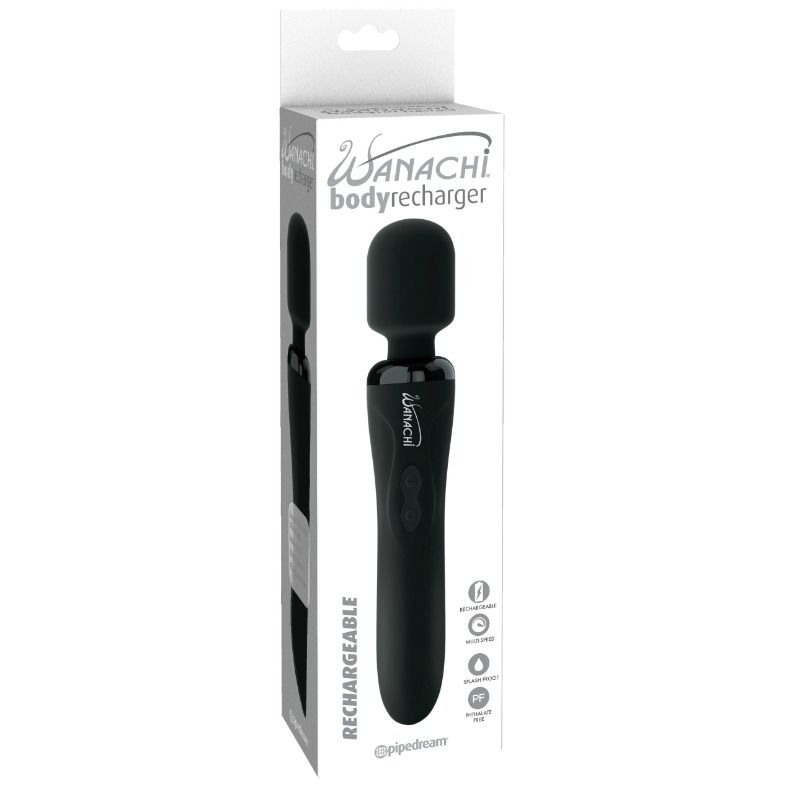 Wanachi Masajeador Recargable Negro 6 wanachi masajeador recargable negro 603912744149