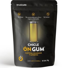 Wug Gum On Chicle Cafeína, Ginseng Y Guaraná 10 Unidades 8437021215267