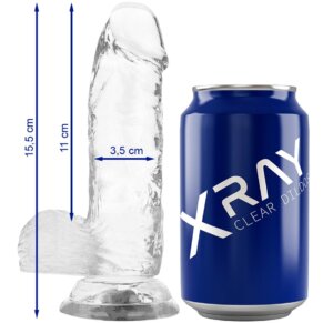 X Ray Clear Dildo Realista Transparente 15.5 cm -O- 3.5 cm 8435565910075