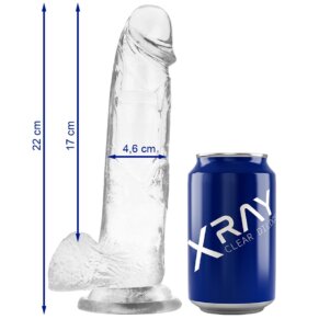 X Ray Clear Dildo Realista Transparente 22 cm -O- 4.6 cm 8435565910105