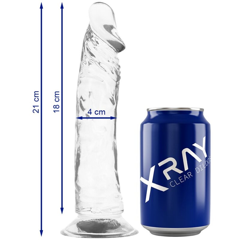 X Ray Clear Dildo Transparente 21 cm -O- 4 cm 6 x ray clear dildo transparente 21 cm o 4 cm 8435565910167