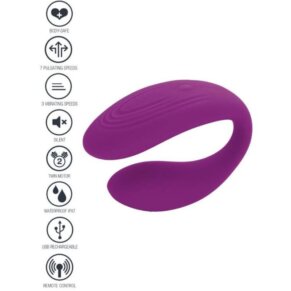 Xocoon Bound Love Vibrador Para Parejas Morado 8713221829221