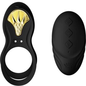 Zalo Bayek Anillo Vibrador Control Remoto Parejas Negro 735632930387
