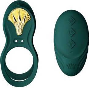 Zalo Bayek Anillo Vibrador Control Remoto Parejas Verde 735632930363